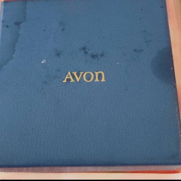 AVON CRAZY CAT BLUE RHINESTONE EYES BELL BROOCH / BOX VINTAGE RARE - Picture 3 of 3